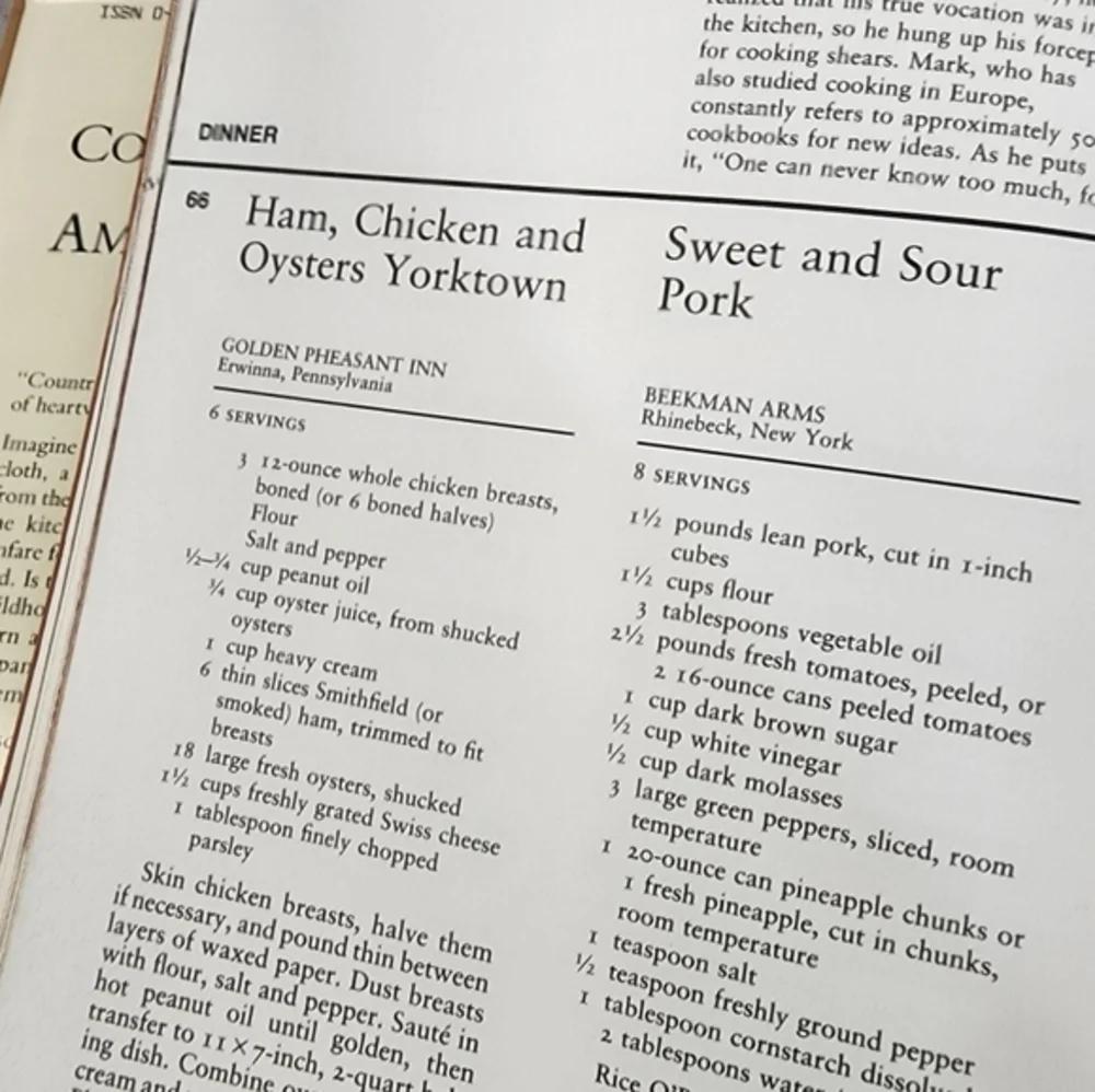 N/A vintage cookbook